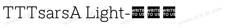 TTTsarsA Light字体转换